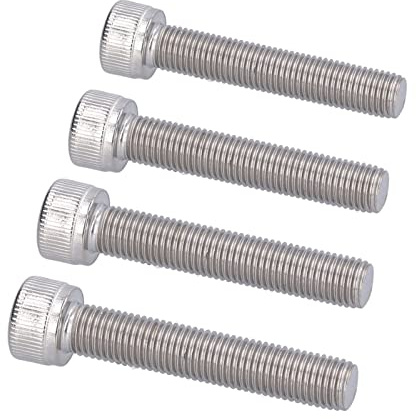 M10X1 25 Schraube M10 1,25 4 Stück Sechskantschraube Innensechskantschraube A2 Edelstahl 1,25 Mm Fine Pitch Fastener Hardware (M10*55)