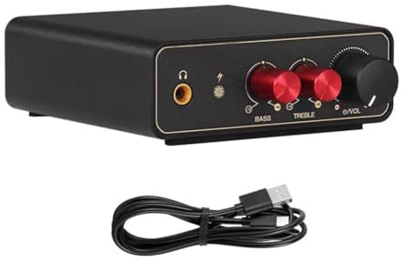 Juqoyue Preamplificatore RIAA Mini MM/Phono Stage per Giradischi/Giradischi in Vinile LP con Uscita Cuffie da 3,5 mm