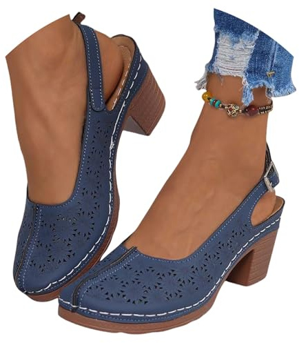 Sandalias Mujer Tacon Fiesta Comodas Vestir Verano Fiesta Zapatos Tacon Medio Elegante Cierre De Hebilla Moda Sandalia Punta Abierta Casual Novia Pole Dance Sandals Plataforma Boda Baile Ofertas 2025