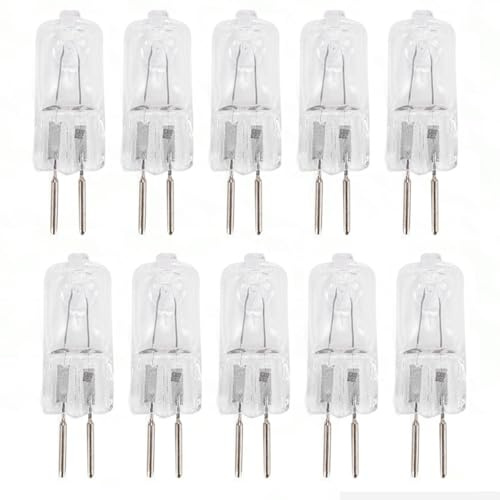 JZLBBC 10PCS G6.35 Bombilla 50W Halógena 220V GY6.35 Bombilla Base Bi-pin GY6.35 230V 100W Lámpara halógena regulable 2700K Blanco cálido 150W