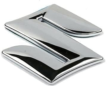 WENINETIES Pegatina con Logotipo de Coche Cromado para Suzuki Swift Sport, Calcomanía de Metal en 3D Autoadhesiva Emblema Insignia Sticker,Steering Wheel Logo