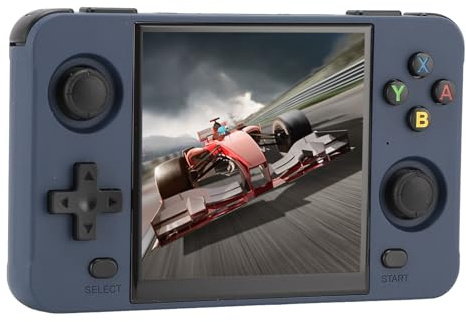 XUXHOU Consola de videojuegos retro portátil con pantalla IPS IPS de 4 pulgadas para chicas Blue Girls, admite dos juegos de jugador (16G y 64G)