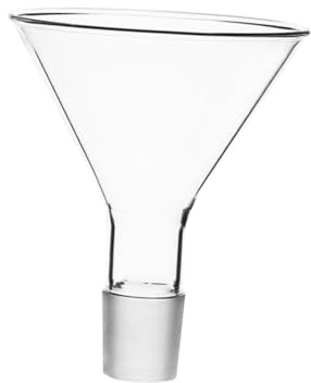 SEWACC Embudo de Vidrio Triangular para Laboratorio Resistente Altas Temperaturas Reutilizable y Ligero para Química Transferencia de Líquidos y Experimentos Científicos
