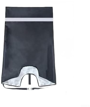 Funda para sillín trasero de bicicleta, 85 x 65 x 55 cm, 420D, impermeable, cubierta de lluvia y polvo para bicicleta, diseño plegable ligero para bicicletas de montaña y viajes (tiras reflectantes)