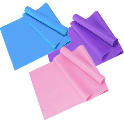 SMASOLO Cintura da Yoga Elastica 180X15Cm Set 3 Pezzi Fascia Antiscivolo per Esercizi di Stretching e Resistenza Adatta a Uomini Donne e per Fitness e Allenamento a Casa