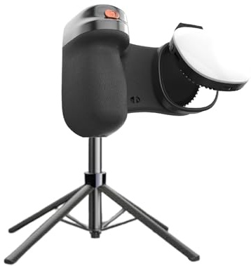 Mango para cámara de teléfono, accesorio de selfie giratorio de 360 grados, mango con obturador y luz, para gimnasio, vlogging fotografía viaje casa interior exterior