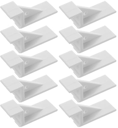Operitacx Refrigerator Shelf Clip 10Pcs Small Partition Supports Freezer Organiser Suitable for Domestic Fridge Applications
