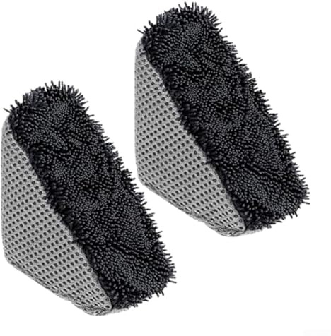 Juego de 2 esponjas para pulir neumáticos triangulares, cepillo de limpieza de coche con espuma suave para aplicar gel de cera y vestirse en las ruedas del vehículo