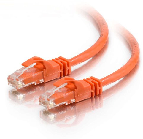 C2G /Cables to Go 27895 - Cable de conexión cruzado de red sin blindaje (UTP), color naranja (25 pies/7,62 metros)