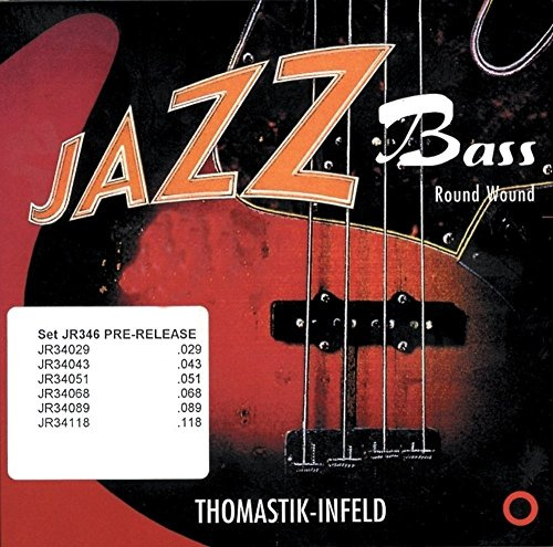 Thomastik Einzelsaite D .055 Stahlkern, Nickel round wound super long scale 36 JR36055 für E-Bass Jazz Satz JR364