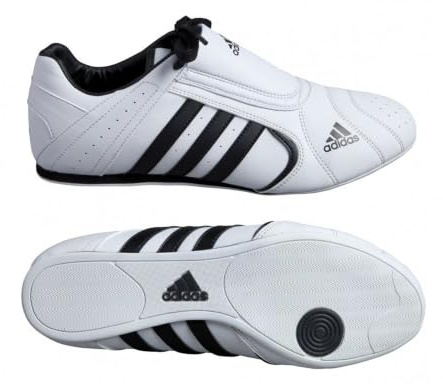 adidas Taekwondo Karate Trainingsschuhe Uni Gym Sneaker Kung Fu-Tai Chi Kampfsport Sport Leichte Schuhe Adi-Kick rutschfest Leicht Atmungsaktiv, weiß, 40 2/3 EU