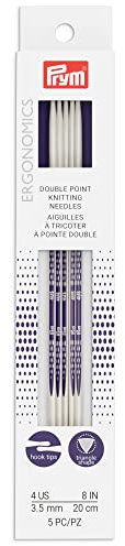 Prym Ergonomics Doppelpunktstricknadel Size 4 weiß/violett