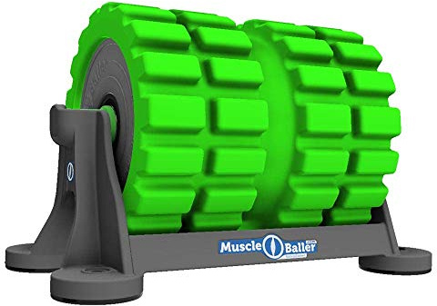 BackBaller Foam Roller - Muscle Roller for Deep Pain Relief. Ideal for Runner Cyclist Footballer Athlete (MuscleBaller Ridged)