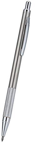 Engraving Pen - 5.7inch Diamond Glass Cutter Scriber Tungsten Steel Tip Engraver Pens Metal Cutting Lettering Pen with Clip for Glass Ceramic Plate (Silver)