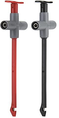 2Pcs P5010 Digital Multimeter Test Clips,4mm Test Lead Probe,Auto Puncture Probe Replaceable Repairing Test Clip, Wire-Piercing Car Testing Tool