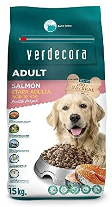 Verdecora Pienso Perro Adulto Salmón 15kg (PORTES INCLUIDOS)