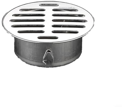 Oniissy Bodenablauf, runder Bodenablauf, 1 Stück Ablaufabdeckung, Edelstahl, Balkon, Anti-Blockier-Bodenablauf für den Außenbereich (83 mm)