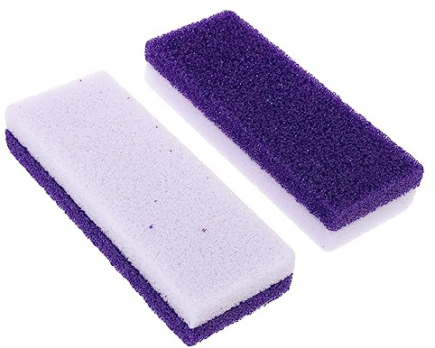 Piedra Pómez para 2 Piezas Herramienta de Pedicura Pies Pu | Removedor de Callos y Durezas, Efecto Masaje y Uso Portátil, para Pies en Ducha y Cuidado Diario