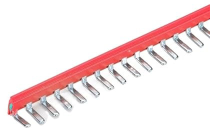 10 pezzi. EB80-DIK - Barra per ponticelli a 20 posti per DIKD1.5 tipo Regno Unito morsettiera per guida DIN connettore elettrico EB 80-DIK ponte di inserimento (colore: EB80-DIK, Size: 20 seats)