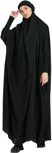 Jazvano Abaya Kleid für Frauen 1pc Eid Jilbab Muslimische Gebetskleidung Islamische Bescheidene Abayas Arabische Dubai Salah Robe Muslim Jilbab