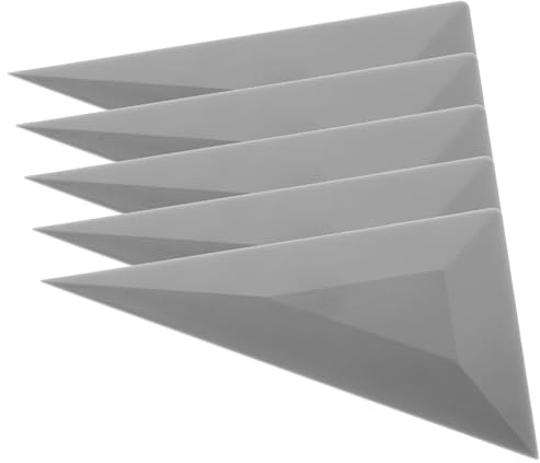 5Pcs Window Tint Squeegee Triangle Contour Squeegee Card Scraper Window Tint Tools Grey Corner Squeegee Vinyl Wrap Tool Kit for Car Wrapping Window Tinting Film Installation Application
