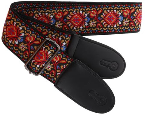 QUMIIRITY Guitar Strap Für Folk Gitarre Verstellbar Und Tragbar Mit Breitem Atmungsaktivem Design Für Optimalen Komfort Und Belastbarkeit Geeignet Für Ukulele Und Bass
