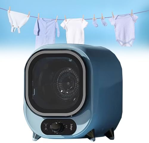 Sèche-Linge à Condensation, Mini Sèche Linge Électrique Portable, Sèche-Linge Ventilé, 5 Modes de séchage, Charge de 0,8 kg, pour Voyage, Appartements, dortoir étudiant, hôtel, Maison(Light Blue)