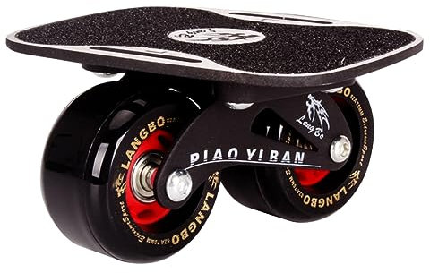 iplusmile Driftboard Skateboard Rad-Skateboard Aus Aluminiumlegierung Mit Rutschfestem Deck Und Schwarzen Rädern Für Koordination Und Gleichgewicht