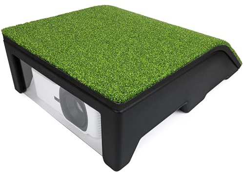 GoSports Golf Simulator Projector Cover with Turf - Floor Mounted Enclosure for LED Projectors