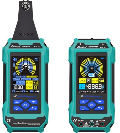 AT838 Multifunktionale Kabeltester Locator Tracer mit Multimeter Funktion | Underground Drähte/Kabel, Wasser/Gas Pipeline Pfade Detecting für Multi-Tester Abestop AT838