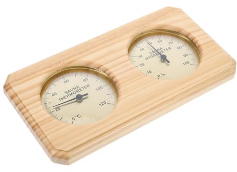 OSALADI Thermomètre Hygromètre pour Sauna Mesure De Température Et Humidité Intérieure Indicateur Mural pour Salle De Sauna Design Pratique Et Facile à Installer