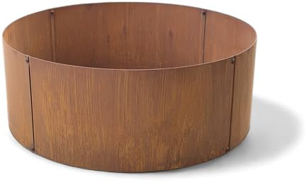 Czaja Pflanzring Ø 80 x 30 cm Hoch Edelrost - Metallring Hochbeet Rost Pflanzgefäß Pflanzkübel Metallring Kräuterbeet Stahlring Stahl Ring