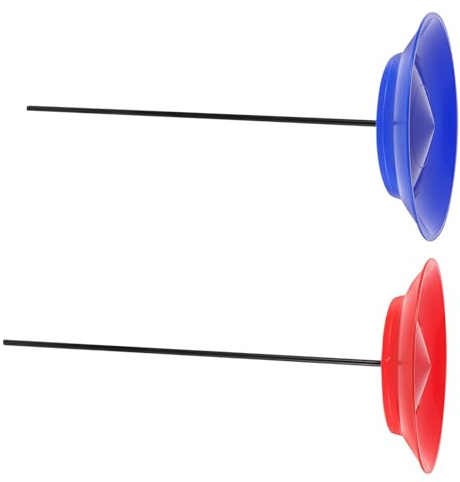 Kisangel Set 2 Pezzi Piatti Rotanti Per Giocoleria Piccoli Con Bastoncini Colorati Per Bambini Kit Giocoliere Spettacoli Circensi Divertimento Palestra Principianti Festa