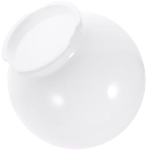 VICASKY Pantalla de Lámpara Esférica Acrílica Color Leche para Exterior, Diámetro 250 Mm, Montaje de 120 Mm, Cubierta de Luz de Globo para Farola, Accesorio para Iluminación de Jardín
