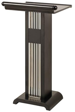 DUANHOZ Presentation Lectern,Podium Stand Modern Metal Podium Stand Portable Conference Classroom Lectern Large Stand Up Church Pulpit for Speakers, Speeches and Other Occasions
