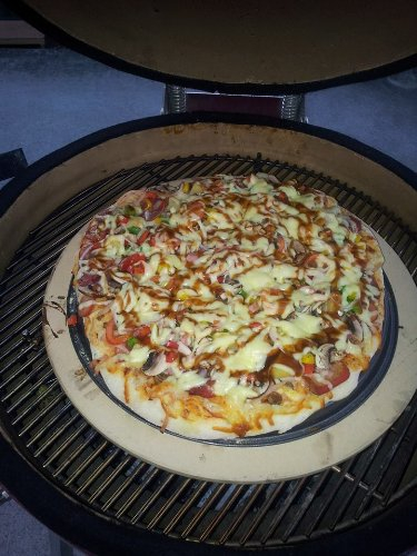 Pizza-Backstein für XL Big Green Egg (BGE) & oder Kamado BBQ oder Outdoor Pizzaofen extra stark