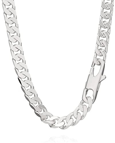 NKlaus Cadena de plata de ley 925 CADENA PANZER 50cm cadena de rey 6,00mm de ancho 39,83gr 5212