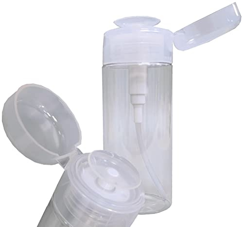 Pump Dispenser 1x zum dosierten Auftragen von Nagellackentferner, Reiniger, Cleaner Pumpflasche, Kosmetex Pumpspender, 200 ml, 1 Stück
