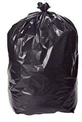 Sac Poubelle Noir Haute Résistance - 100 Litres/paquet de 200 sacs