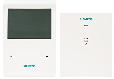 SIEMENS - Thermostat tactile programmable 5+2 sans fil + récepteur RDE100.1RFS