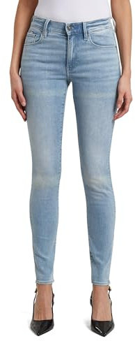 G-STAR RAW dam Jeans 3301 Skinny med hög midja, Blå (Lt Aged 8968-424), 33W / 32L