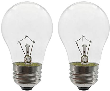 SalPhines Oven Light Bulb 40 Watt Appliance Light Bulb, High Temperature 300 Degree Resistant Appliance Bulb for Oven, Stove, Refrigerator, Microwave E26 Medium Base, A15 2-Pack