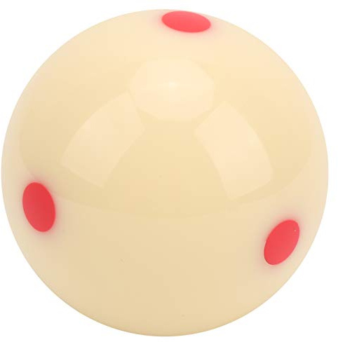 1Pcs Standard Cue Ball, 52.5mm Resin Billiard Snooker Redpoint Practice Training Pool Cue Ball Dot-Spot Pool Ball Billiard Training Ball Billiards Cue Ball Training Artifact for Kids and Adults