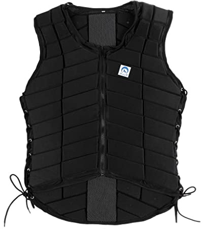 Tiuimk Safety - Gilet da equitazione traspirante, da donna, taglia M, colore: nero
