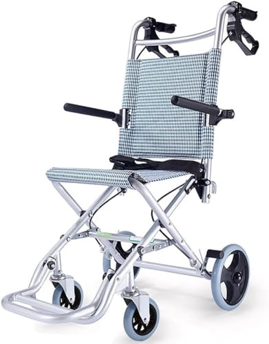 Cómoda máquina de desplazamiento de silla de ruedas móvil, transporte plegable, máquina de desplazamiento de silla de ruedas al aire libre con frenos de mano