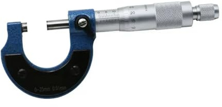 Micrometro esterno da 0,01 mm, 0-25 mm, dispositivo di misurazione micrometrico, calibri meccanici, strumenti di precisione micrometrica Per scenari multipli