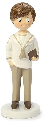 Mopec Y738 Figura Comunión marinero camisa beige mano en bolsillo 17 cm.
