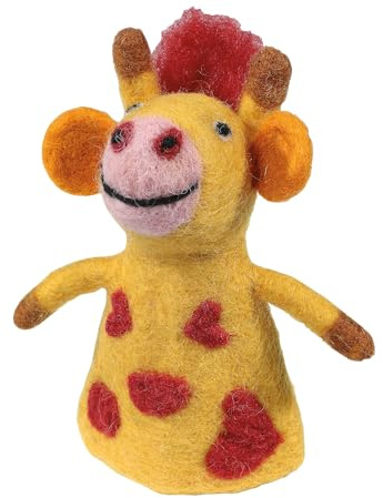 cilio Eierwärmer LANA Giraffe, handgefertigter Wollüberzug aus reiner Schafwolle, Fair Trade zertifiziert, hitzebeständig und waschbar, Höhe 14,5 cm, hergestellt in Nepal