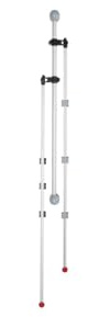 MAUL Planhalter Wand A0 silberner Aluminiumhalter für große Pläne | stufenlos höhenverstellbar, sichere Klemmhalterung, magnetische Oberfläche, justierbarer Arm, Montagezubehör inklusive