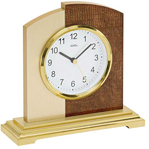 AMS F5145 Funk Tischuhr, Holz, Mehrfarbig, 30 x 24 x 12 cm
